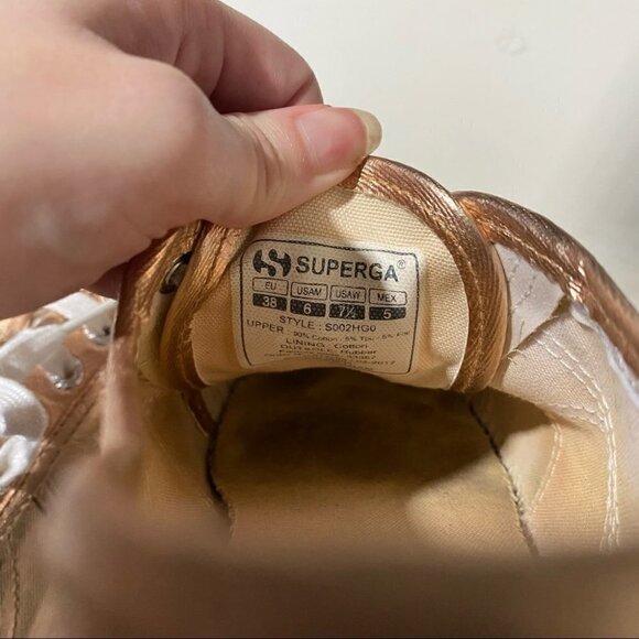 Superga Cotmetu Rose Gold Metallic Sneakers - Picture 7 of 7